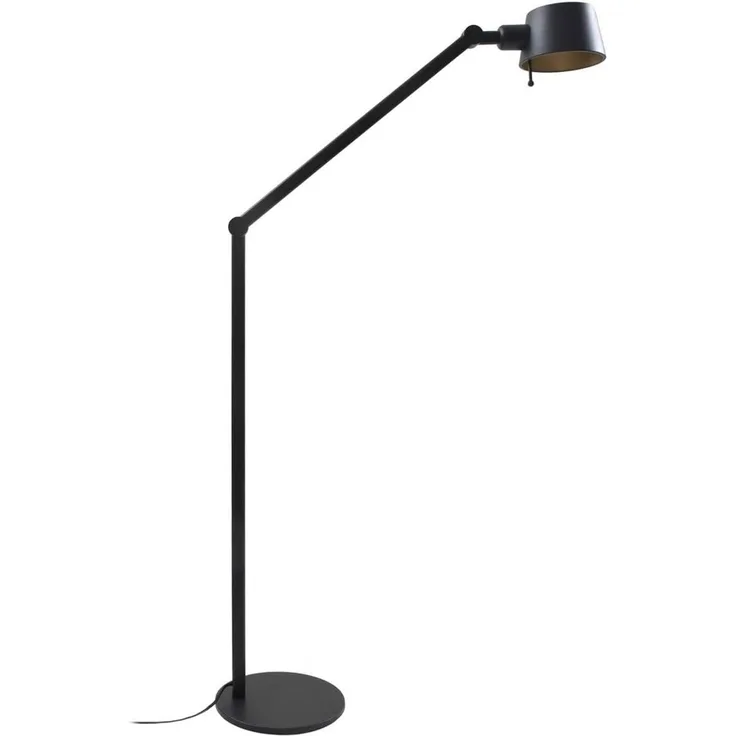 Lucande Stehlampe Silka, Metall, Schwarz IP20, 1 x 15 W LED