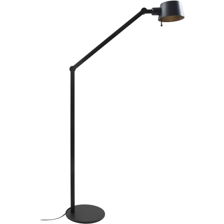 Lucande Stehlampe Silka, Metall, Schwarz IP20, 1 x 15 W LED