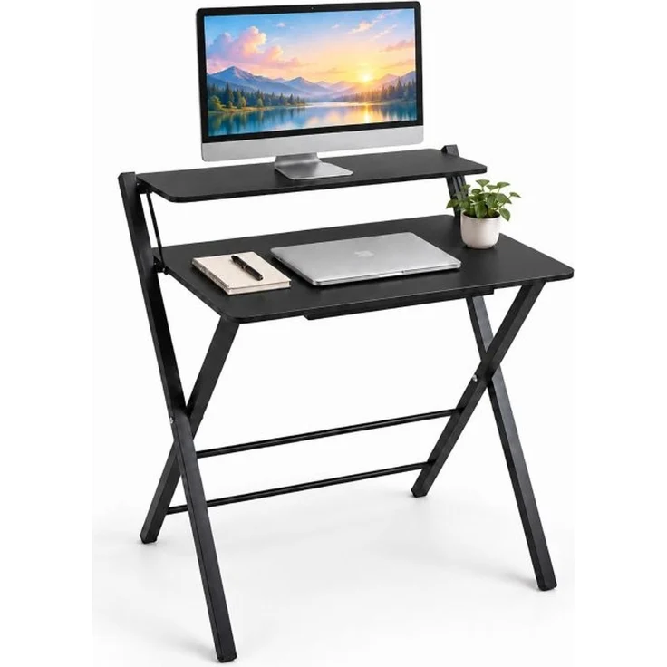 Relaxdays Klappbarer Schreibtisch Monitoraufsatz – Bild 1