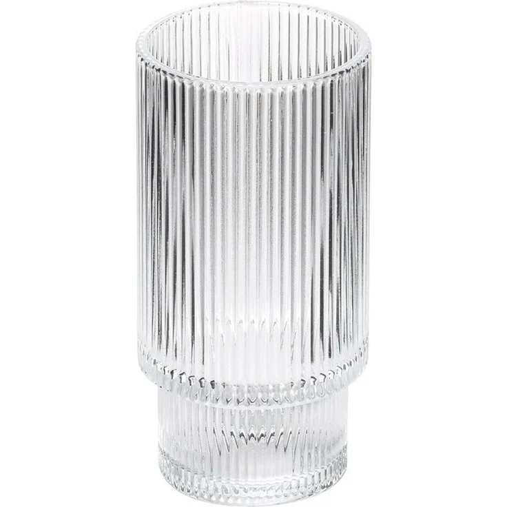 Vilde Gläser-Set Gläser Set 320ml Hohe Trinkgläser mit geriffelter Struktur, 6-tlg, Glas, spülmaschinengeeignet, geriffelt, 6 Stück – Bild 3