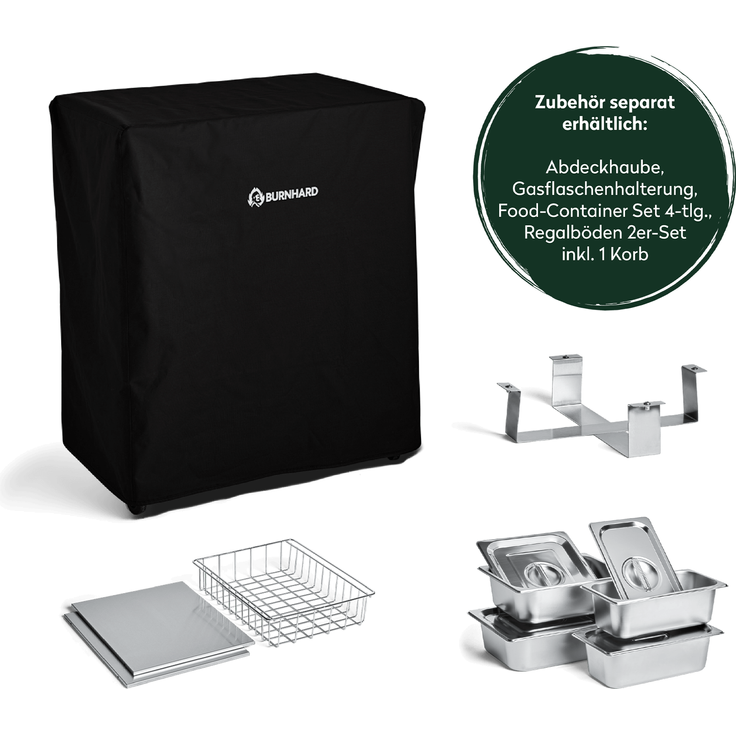 EARL 3-Brenner Gasgrill mit Grill Beistellwagen und Gusseisen Grillrosten Set 3-tlg. - Multi-Color - #946476 – Bild 8