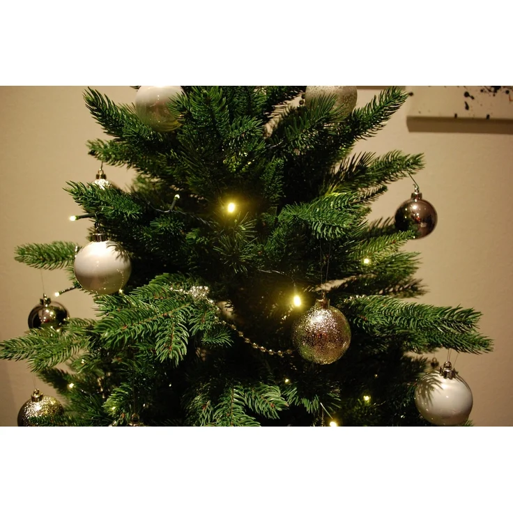 VIVANNO Künstlicher Weihnachtsbaum Künstlicher Weihnachtsbaum Premium Nordmanntanne, 120 cm hoch, Nordmanntanne – Bild 2