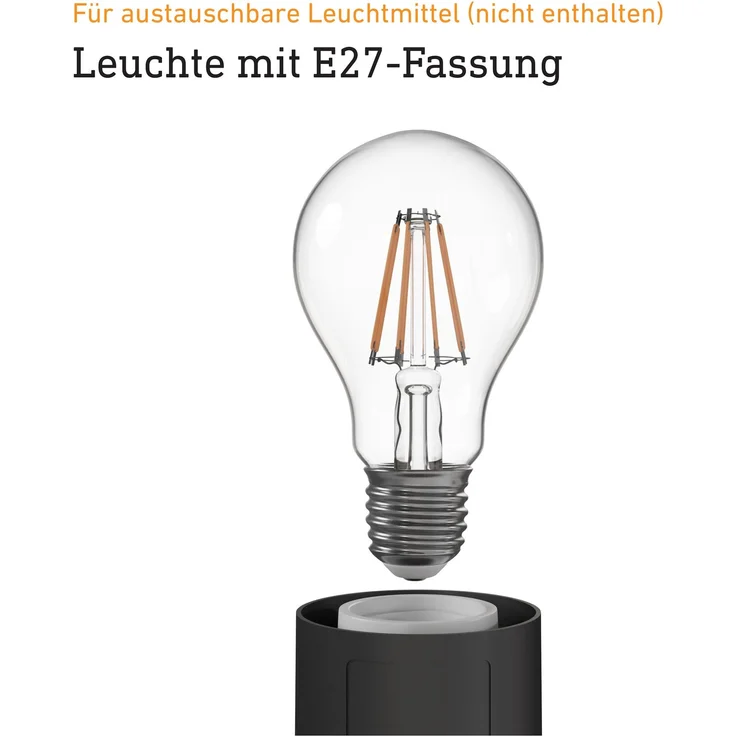 Außenwandleuchte L 22 S silber, 180°-Bewegungsmelder, E27-Fassung, max. 60 W, Edelstahlblende, IP44 – Bild 5