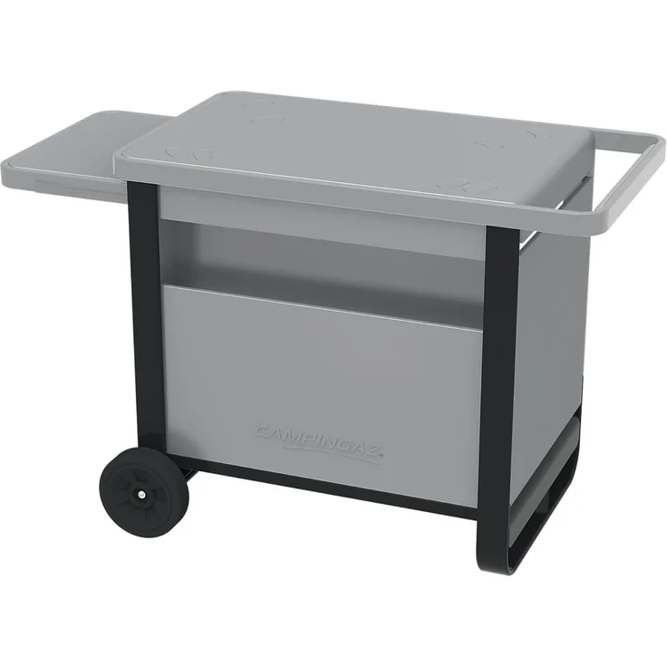 Campingaz Deluxe Trolley, Grillwagen für alle Attitude Tischgrills sowie Master Plancha und BlueFlame Plancha, Rollwagen mit Auszieh-Seitenablage und Frontfach; Trolley für Tischgrills und Plancha – Bild 1