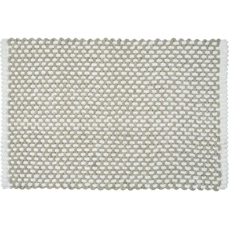 WENKO COVELO Badteppich 50x80 cm, Weiß/Beige – Bild 1