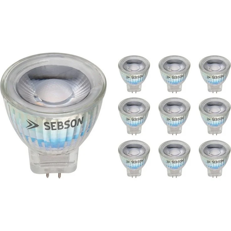 SEBSON LED-Leuchtmittel LED Lampe GU4/ MR11 warmweiß 3W 220lm Spotlight 12V DC - 10er Pack, MR11, 10 St, Warmweiß, LED Strahler MR11 GU4, 15.000h Lebensdauer, warmweiß 3000K, Spot 36° – Bild 5