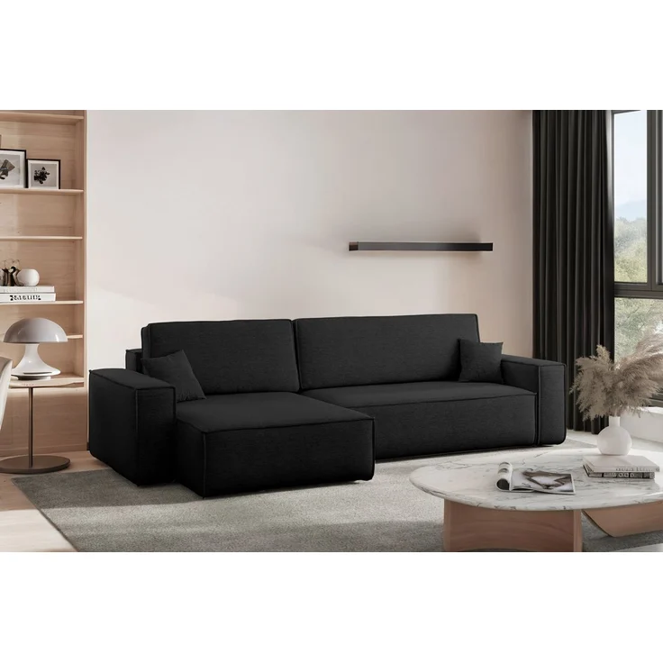 Kaiser Möbel Ecksofa mit schlaffunktion und bettkasten, BEST XL stoff Poso, Quelle, Verita, Mit Bettfunktion und Bettzeugfach – Bild 5