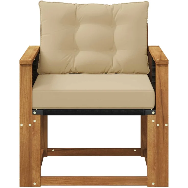 vidaXL Outdoor Mittelsofa Massivholz Akazie Natur 3438865 – Bild 5