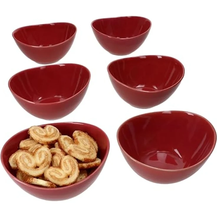 MÄSER Müslischale Mäser 6x Natural Müsli-Schale 400ml Steingut 6 Personen, Steingut – Bild 1