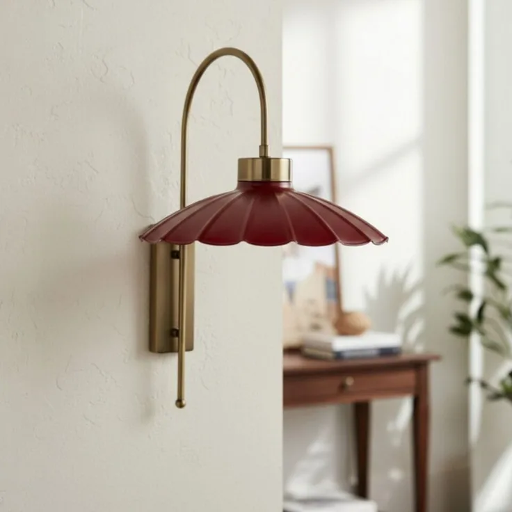 Bamyum Wandleuchte Risso Vintage Metall Wandleuchte, ohne Leuchtmittel