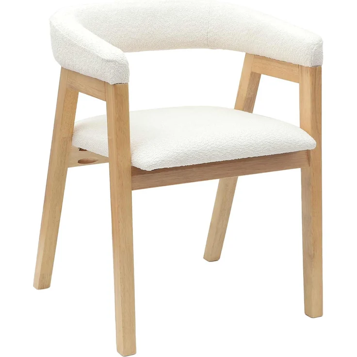 vidaXL Esszimmerstühle 2 pcs Natur 54 x 57 x 73 cm Massives Gummiholz 42020428 – Bild 3
