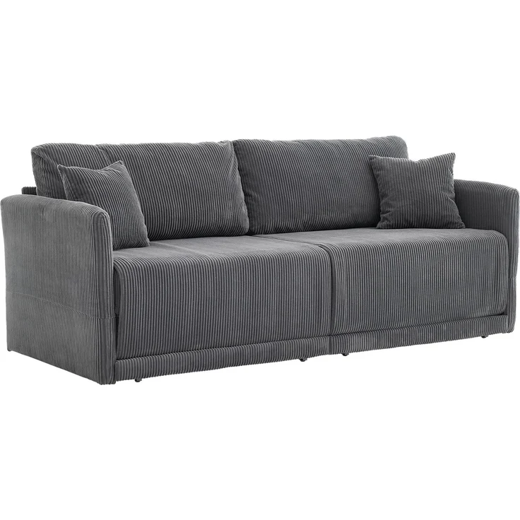 ZUBALIYA Schlafsofa 69.00x23.00 cm, mit Cordbezug, für Wohnzimmer und Apartments, mit stabilem Untergestell, Beige – Bild 13