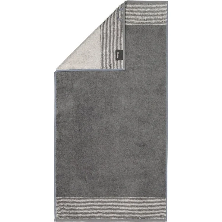 Cawö Luxury Home Handtücher Two-Tone 590 77 Schiefer Anthrazit 50 x 100 cm – Bild 1