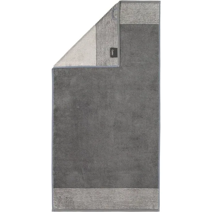 Cawö Luxury Home Handtücher Two-Tone 590 77 Schiefer Anthrazit 50 x 100 cm