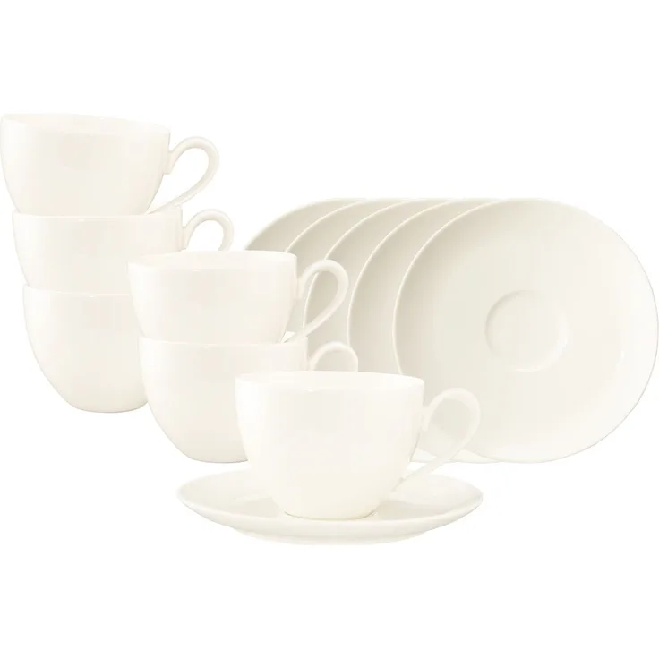 Seltmann Weiden Savona Milchkaffeetasse mit Untertasse 340 ml Fine Diamond 6er Set