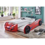 Relita 'Superdrift' Autobett 90x200 cm, rot, mit Gästebett
