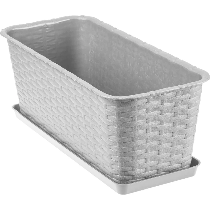KADAX Blumentopf-Balkon-Pflanzgefäßständer 40 cm grau – Bild 6