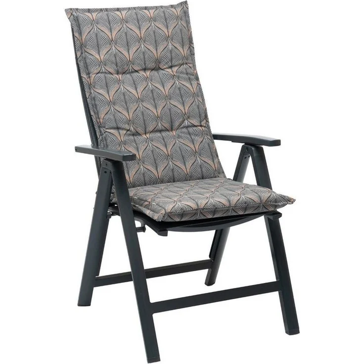 GO-DE Polsterauflage SANDY, B 50 x L 120 cm, Grau, Baumwolle, Polyester, (1 St), für Hochlehner-Stühle – Bild 2