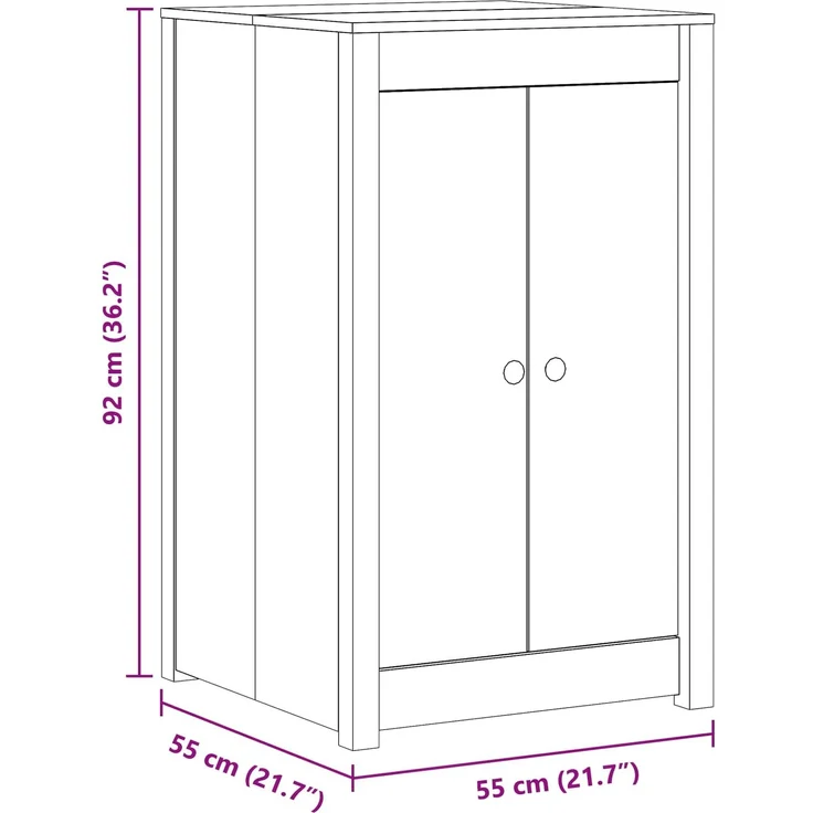 vidaXL Außenküchenschrank MEPPEL Weiß 55 x 55 x 92 cm 3443789 – Bild 9