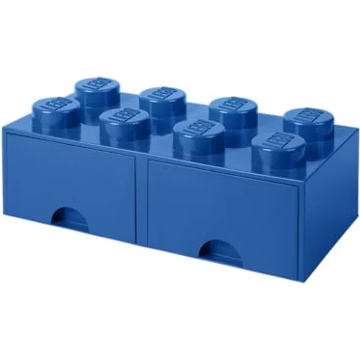 Room Copenhagen 'LEGO Storage Brick 8' Aufbewahrungsbox blau mit 2 Schubladen – Bild 5