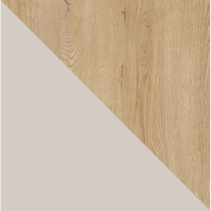 Wohnwand Deromi III mit Kamin (Farbe: Sandbeige + Nuss Cremona) – Bild 9