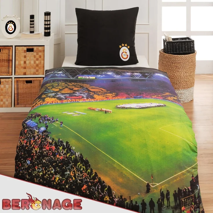 BERONAGE Wendebettwäsche Galatasaray Istanbul Fußball RAMS-Park Bettwäsche Linon / Renforcé, Baumwolle, 2 teilig, Süper Lig Bettwäsche – Bild 5