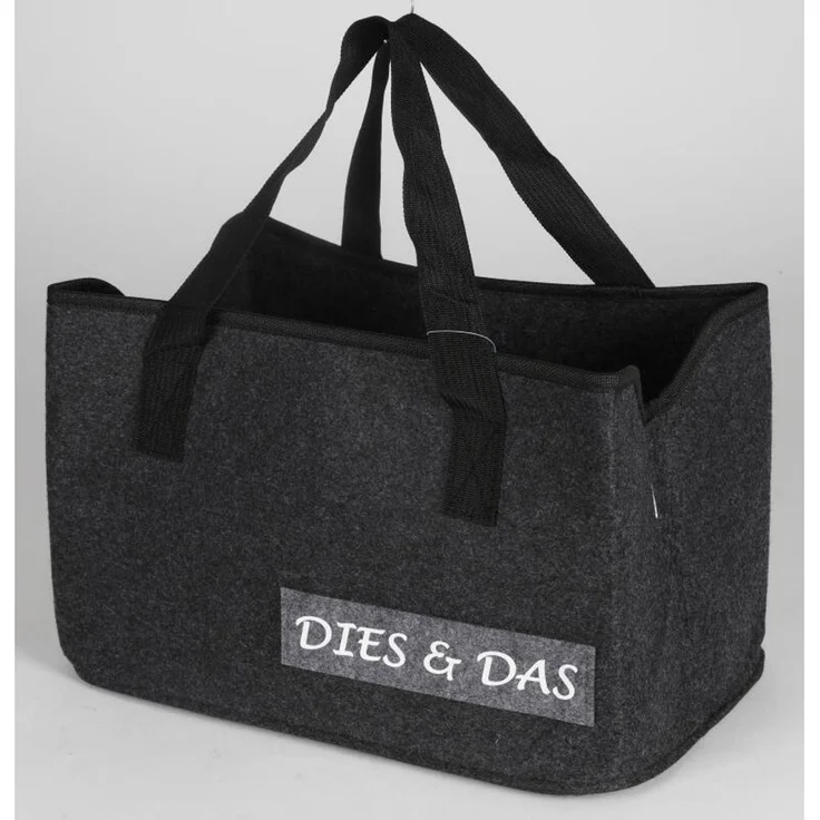 Filztasche Schriftzug Kamin Brennholz Korb Tragen Shopper Aufbewahrung Einkauf – Bild 8