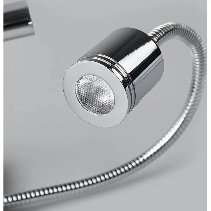 Lucande Wandleuchte Jettka, 1 x 60 W E27 (exkl) + 1 x 1 W LED (inkl) – Bild 7
