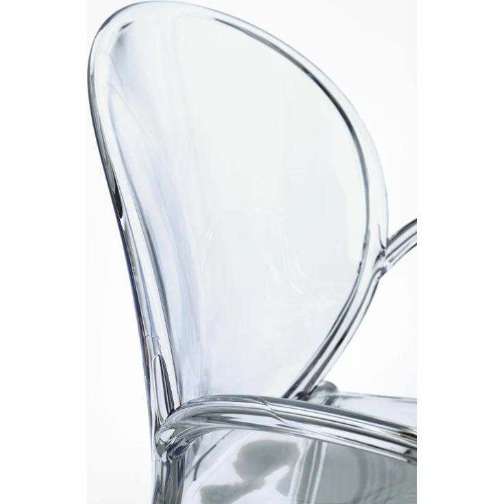 Gartenstuhl Allican 4er-Set aus Kunststoff, modern stapelbar mit Armlehne, transparent – Bild 7