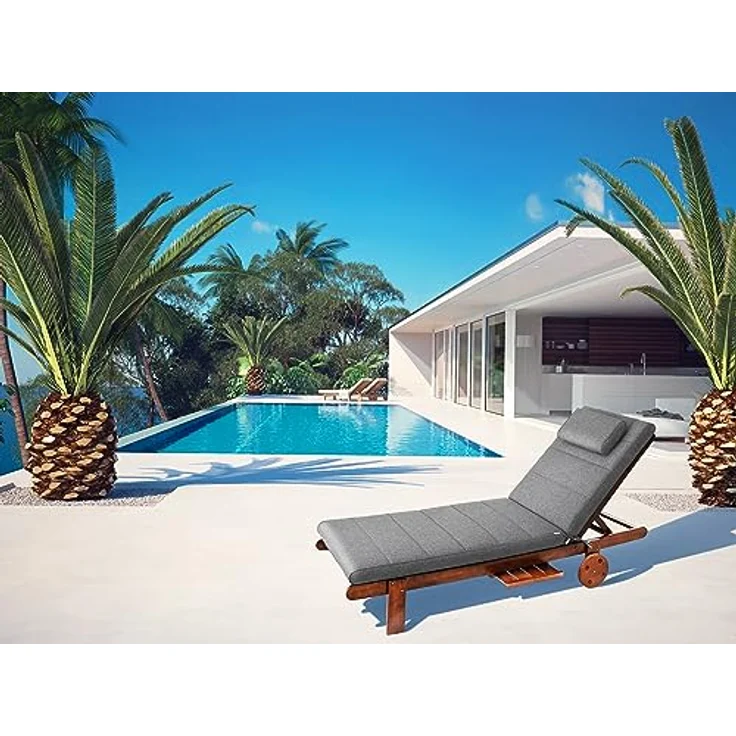 Bjird Liegenauflage Premium Polsterauflage für Sonnenliege 195x60x7 cm, Wasserabweisend - Bezug abnehmbar und waschbar - UV-beständig – Bild 3