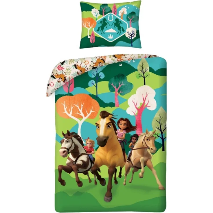 Spirit Bettwäsche Set aus Baumwolle Bettdeckenbezug 140 × 200 cm mit 70 × 90 cm Kissenbezug