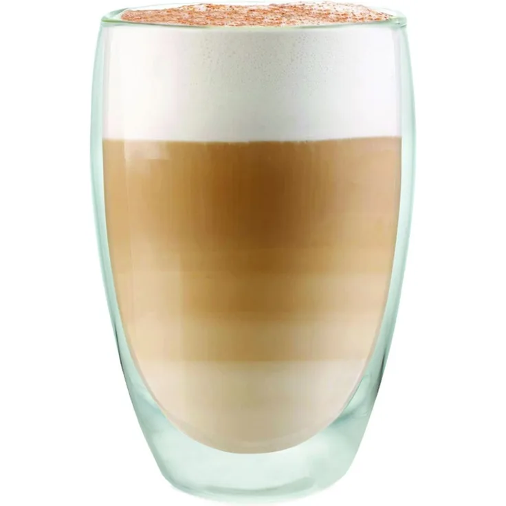 6x Doppelwandige Latte Macchiato Gläser, im 2er Set, für 450ml, aus Borosilikatglas, Tassen für Kaffee, Thermo Glas für Tee, für Zuhause oder die Bar