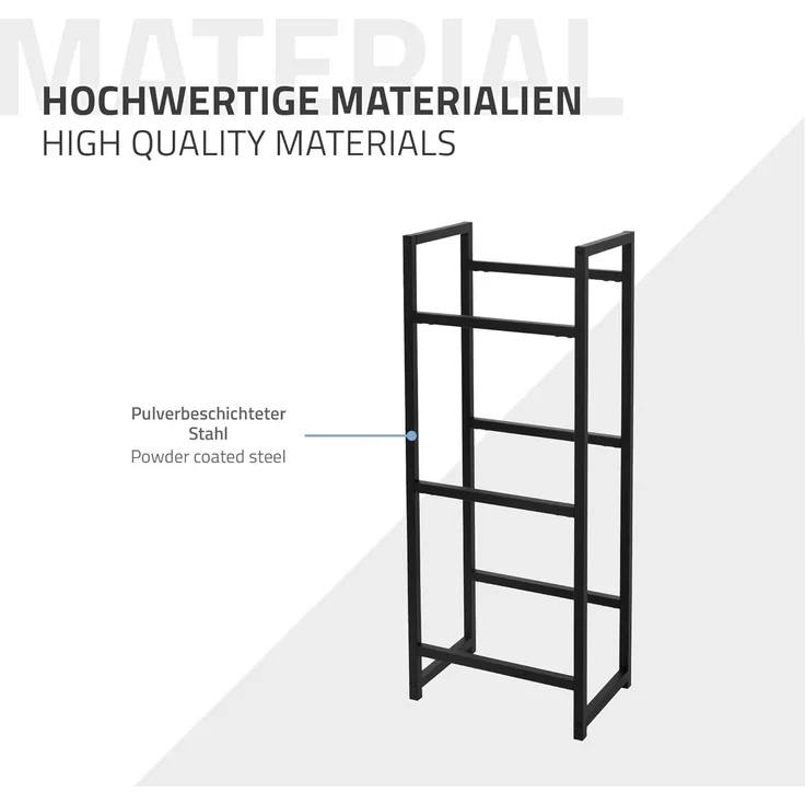ML-DESIGN Standregal Getränkekistenregal Kistenhalter Kistenregal Getränkeregal für Kisten, 1-tlg, Kastenständer für 3 Kisten stabiles Standregal freistehend Stahl – Bild 5