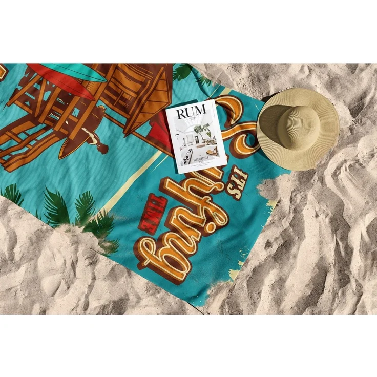 Mijolnir 'Surfing Time Hawaii 70' Strandtuch, Mehrfarbig, 70 x 130 cm – Bild 5