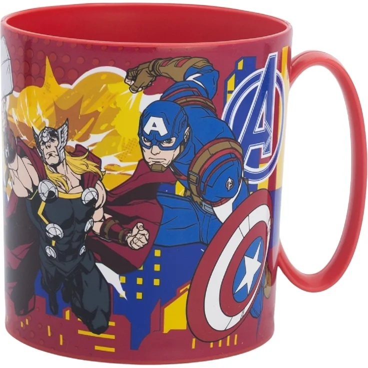 Avengers Becher Mikrowellengeeigneter Kunststoffbecher 390 ml – Motivbecher für Kinder – Bild 2
