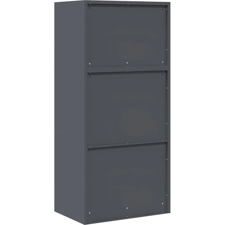 vidaXL Aufbewahrungsschrank 2 stk. Anthrazit 60 x 40 x 130 cm Stahl 3438689 – Bild 10