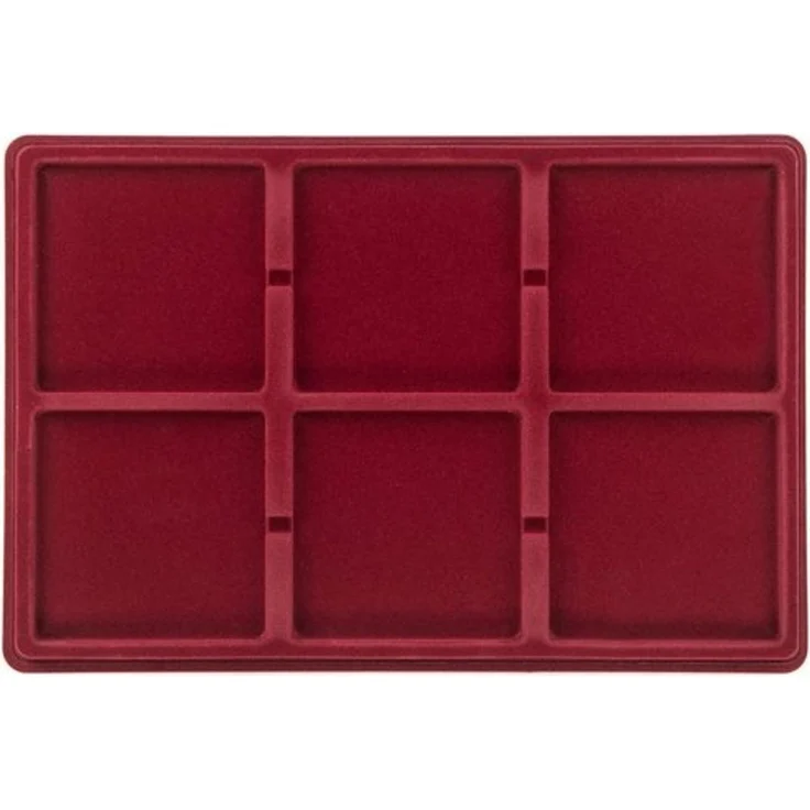 MC. Sammler Aufbewahrungsbox MC. Sammler Münztableau mit Schutzdeckel, Münzkoffer, Münzkassette, 6 Fächer - 95x95mm – Bild 4