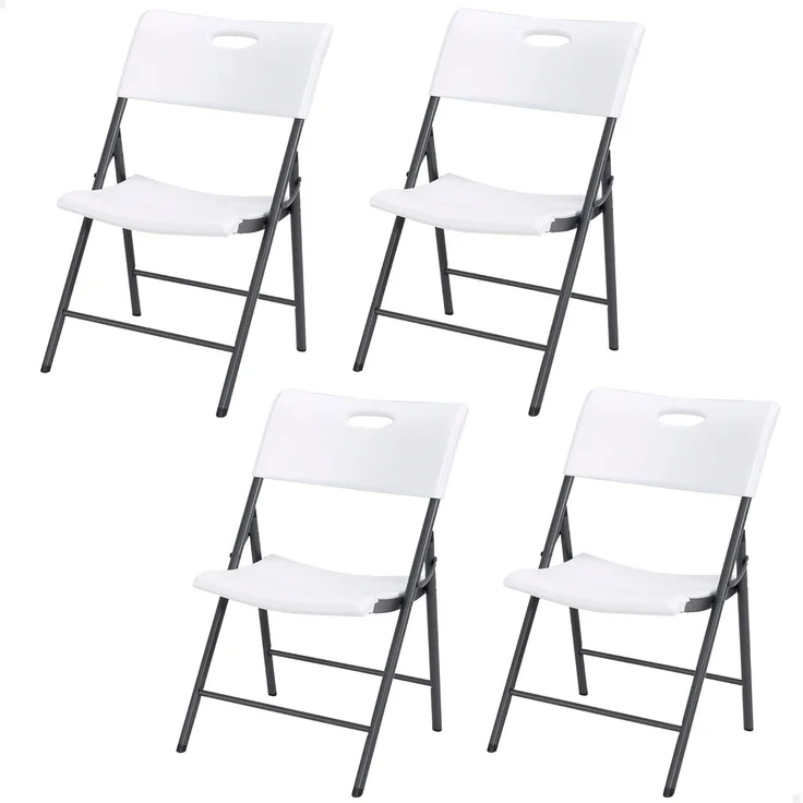 LIFETIME 92114 – 4 Stück Klappstühle für Veranstaltungen, Catering, Büro, Outdoor und Innen, leichte und vielseitige Klappstühle – Bild 1