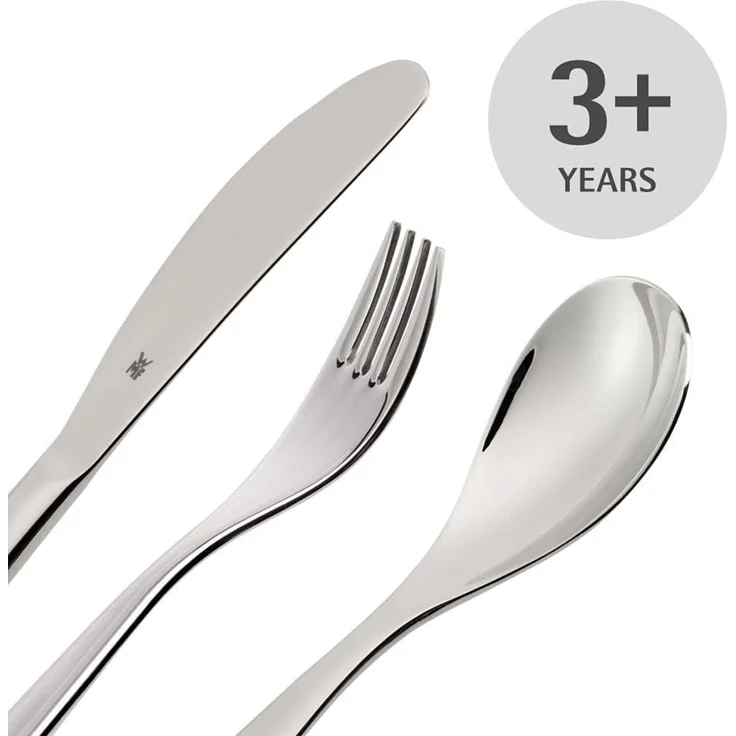 WMF Prinzessin Anneli Kinderbesteck Set 4-teilig, Kinderbesteck Mädchen Edelstahl, Kinderbesteck ab 3 Jahre, Cromargan poliert, spülmaschinengeeignet – Bild 4