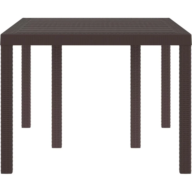 vidaXL Gartentisch Braun 150 x 100 x 73 cm Poly-Rattan 871685 – Bild 2