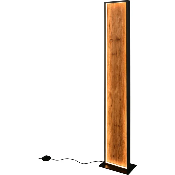 LED Stehleuchte KALEA klein aus Naturholz dimmbar, Höhe 120cm – Bild 2