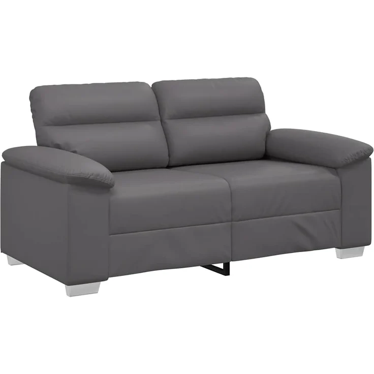vidaXL 2-Sitzer-Sofa Grau 160x81x84 cm Kunstleder 4105334 – Bild 1