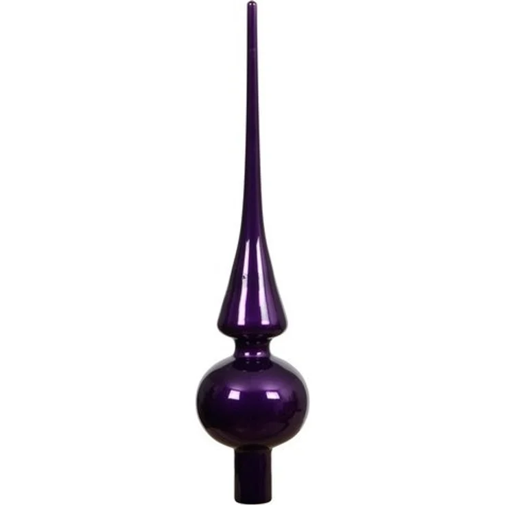 Kaemingk Christbaumspitze, Christbaumspitze Glas 26cm - Feige glänzend – Bild 2