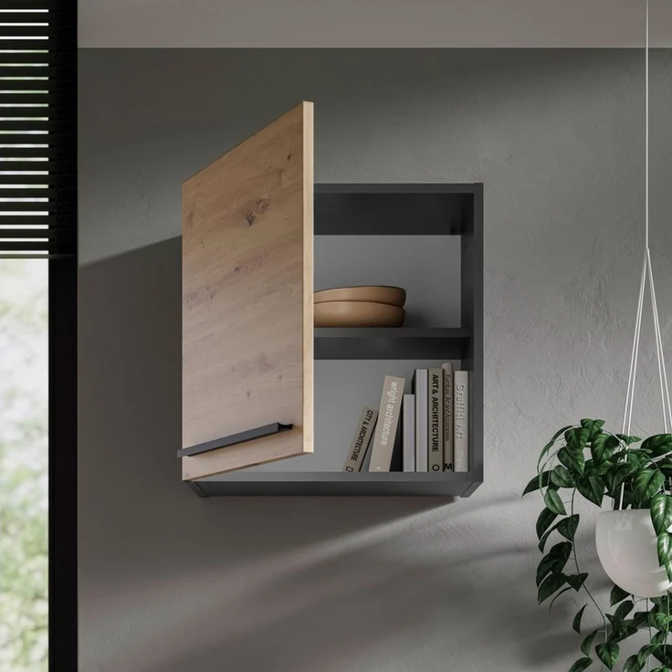 BASIC by Balculina Hängeschrank Jazz 50er Hängeschrank, Küchenschrank BxHxT 50x50x31 cm (1-St) Hängeschrank mit 1 Tür und 1 Einlegeboden – Bild 3