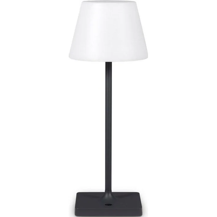 Paco Home Tischleuchte CHRIS, LED fest integriert, Warmweiß, In Und Outdoor Garten LED Akku Leuchte Aufladbar IP44 dimmbar – Bild 4