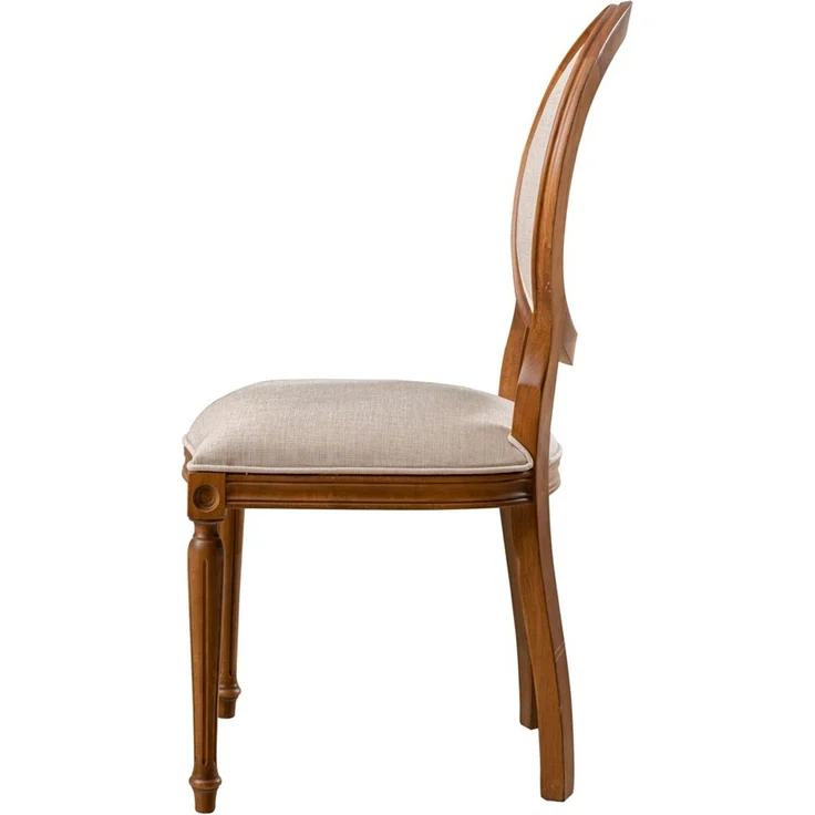 Skye Decor 'Albero42' Stuhl, Walnuss / Beige, 48 x 49 x 98 cm – Bild 4