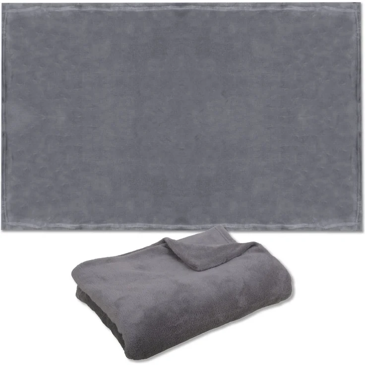Haustierdecke Katzendecke Kuscheldecke Tierdecke , angenehm und super weich in vielen verschiedenen Farben erhältlich (90x140 cm / steingrau - anthrazit) – Bild 4