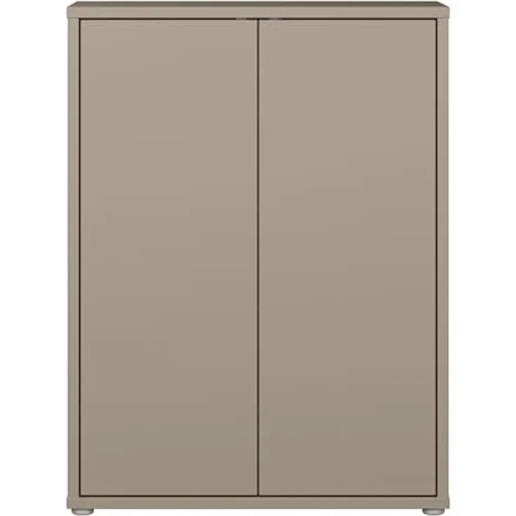 FORTE Schuhschrank Alice Springs, Schuhschrank, Platz für 15 Paar Schuhe, 2 Türen (B/H/T 74,5/99,1/34,9 cm) Stauraumschrank, Mehrzweckschrank, grifflose Front, Push to open – Bild 2
