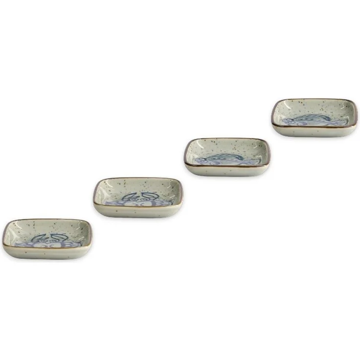 WestCraft Dipschale Sushi-accesories ASIATICA, Nippon Teller Bowl Schalen Soßenschälchen, Porzellan, Dipschalen aus hochwertigen Porzellan Sojasoße Schale Made in Japan – Bild 2