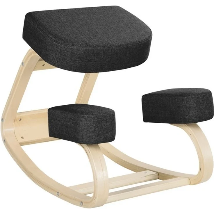 Vinsetto Stuhl Ergonomischer Kniestuhl zur Verbesserung der Körperhaltung (Gesundheitsstuhl, 1 St), für Zuhause, Büro, Schwarz – Bild 4